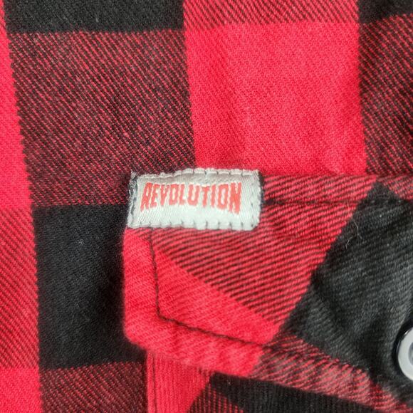 Revolution Gear Shirt By UNIK Men 4XL Flannel Plaid Lumberjack Button-down cabin - Picture 10 of 11